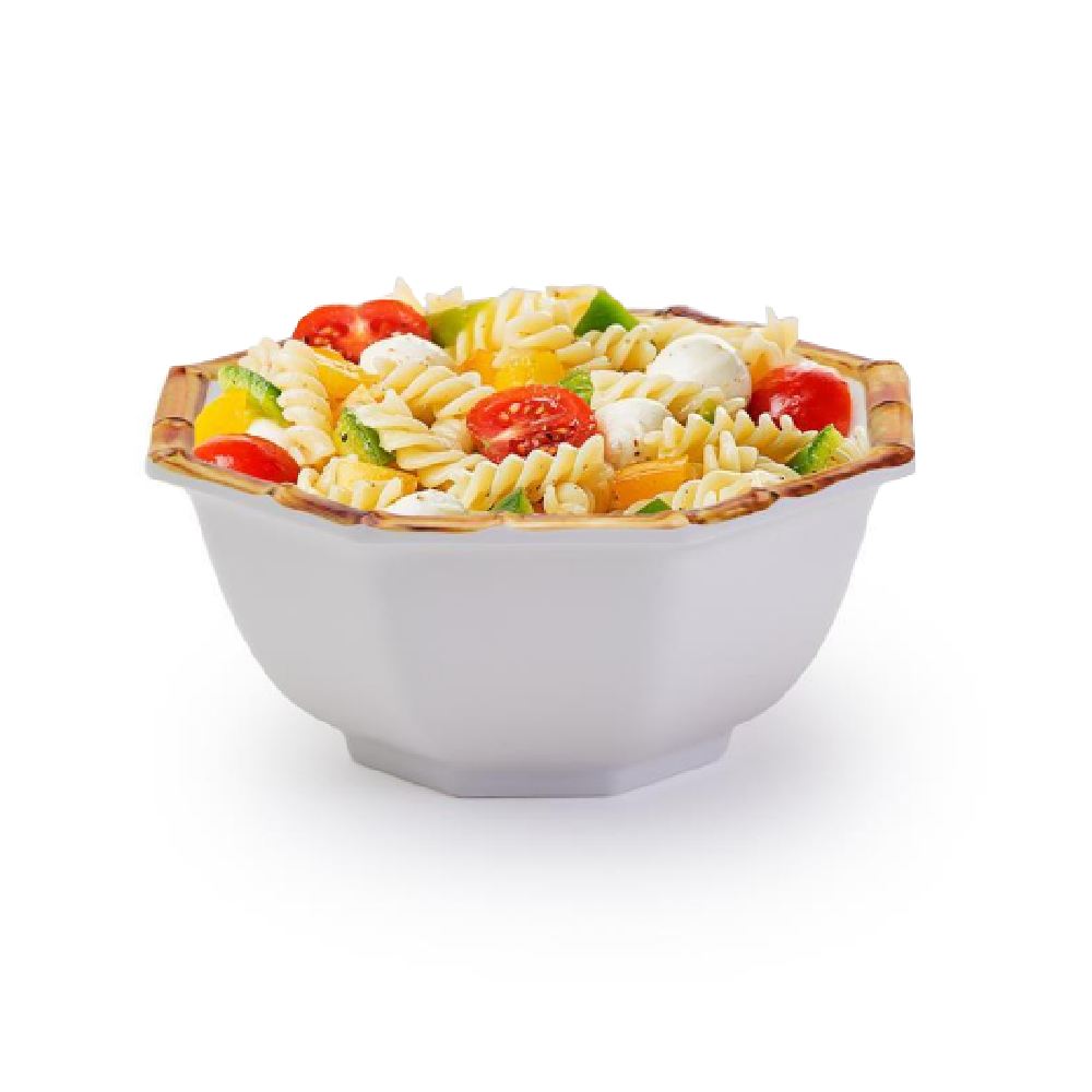 Two's Company Bamboo Touch Octagonal Bowl