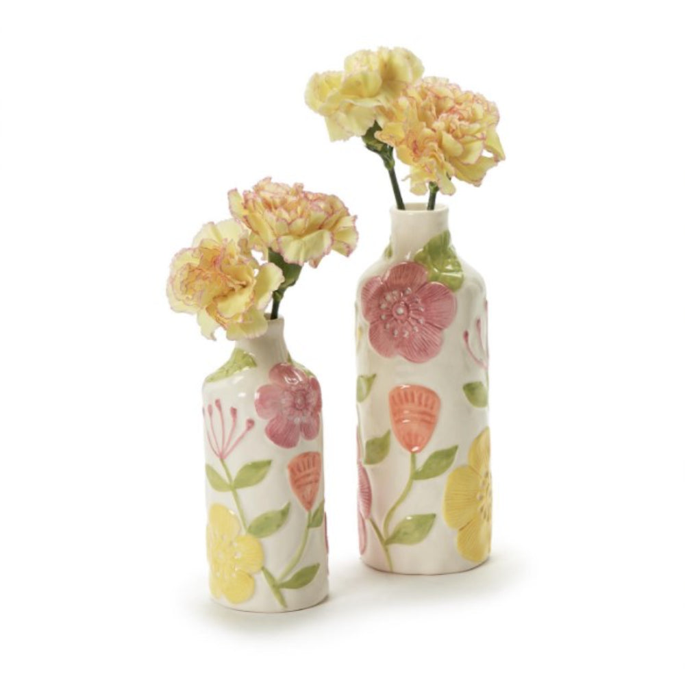 Two's Company Vases with Floral Design