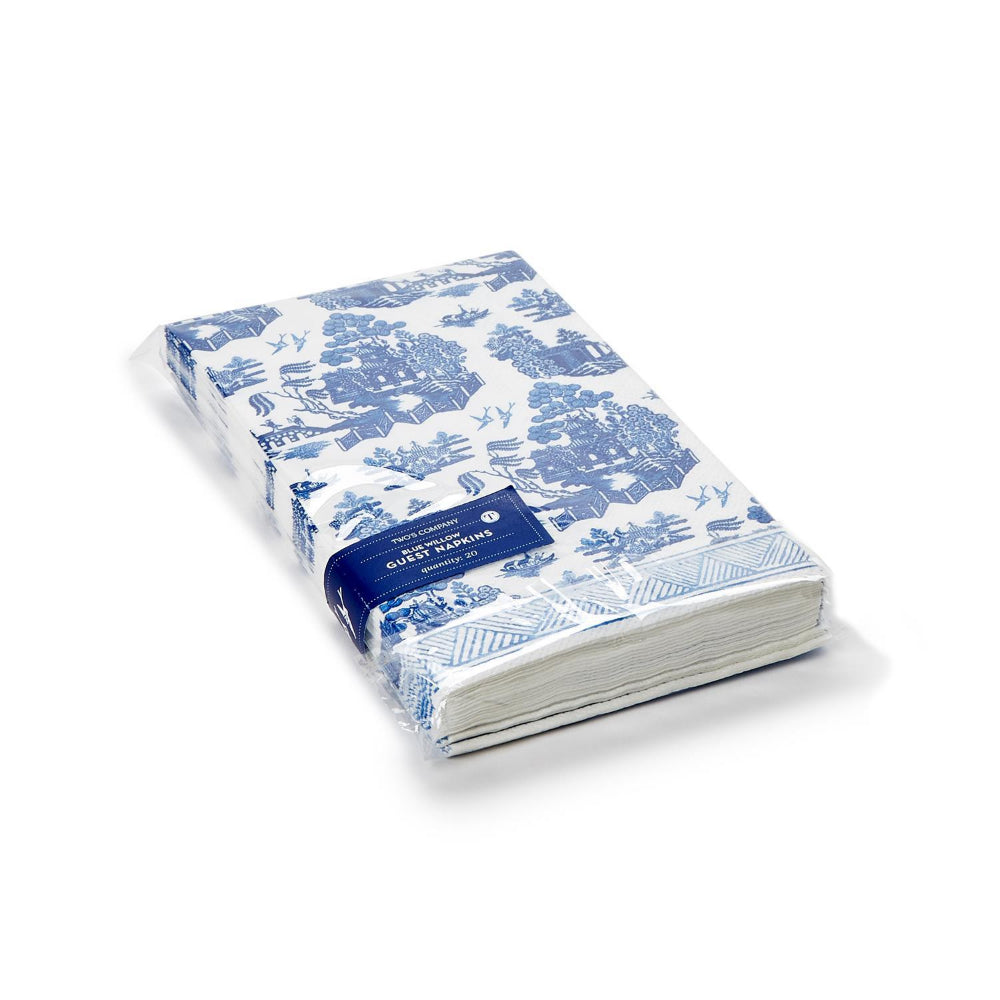 Two's Company Blue Willow Paper Dinner Napkin (Set of 20)