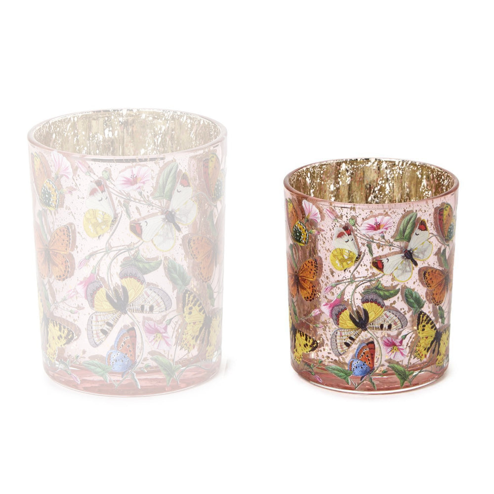 Two's Company Butterfly Silhouette Candleholders