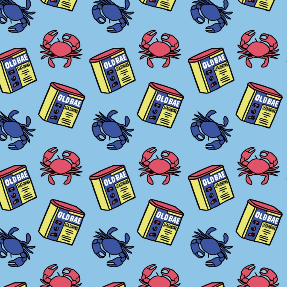 Nautical Crabs Wrapping Paper
