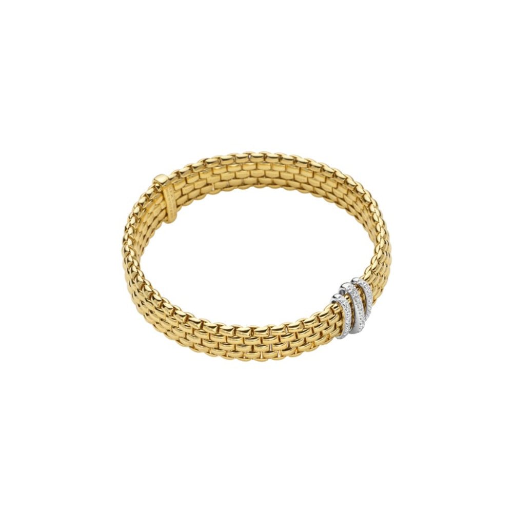 Fope 18k Two-Tone Panorama Flex'it Bracelet