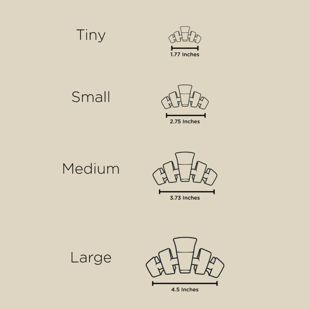 TELETIES Classic Tiny Hair Clip - Holiday 2025