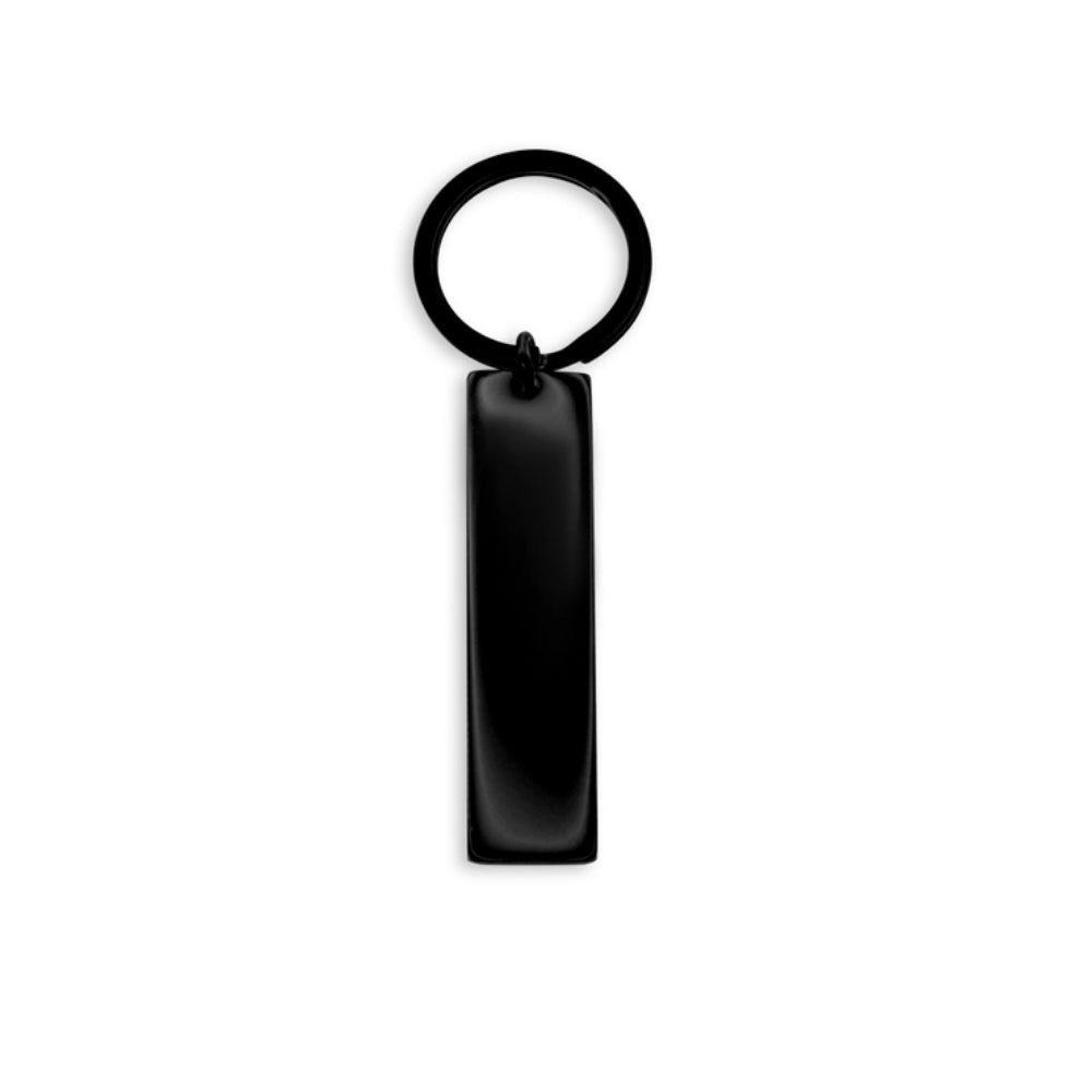 Stainless Steel Engravable Blank Bar Keychain
