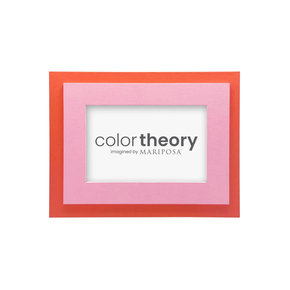 Mariposa Tiered Pink and Tangerine Frame - 4x6