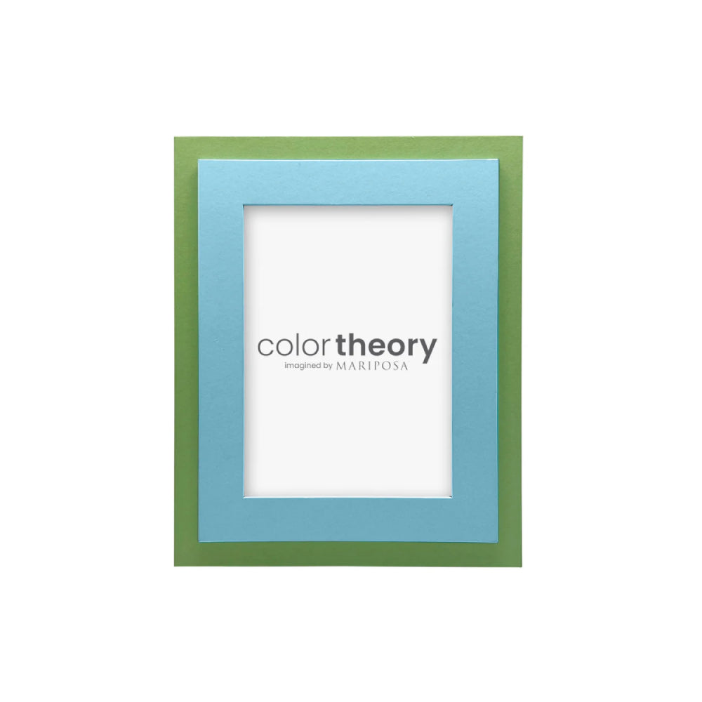 Mariposa Tiered Sky Blue and Meadow Green Frame