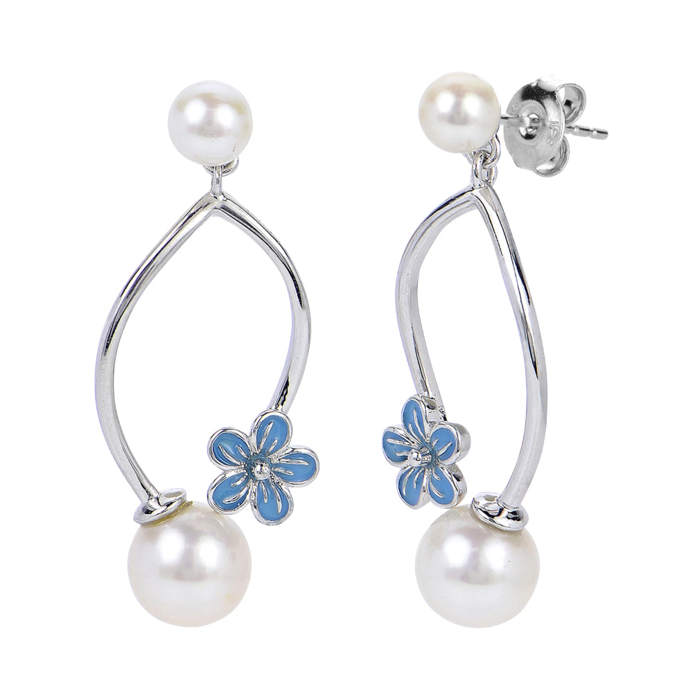 Sterling Silver Freshwater Pearl Earrings