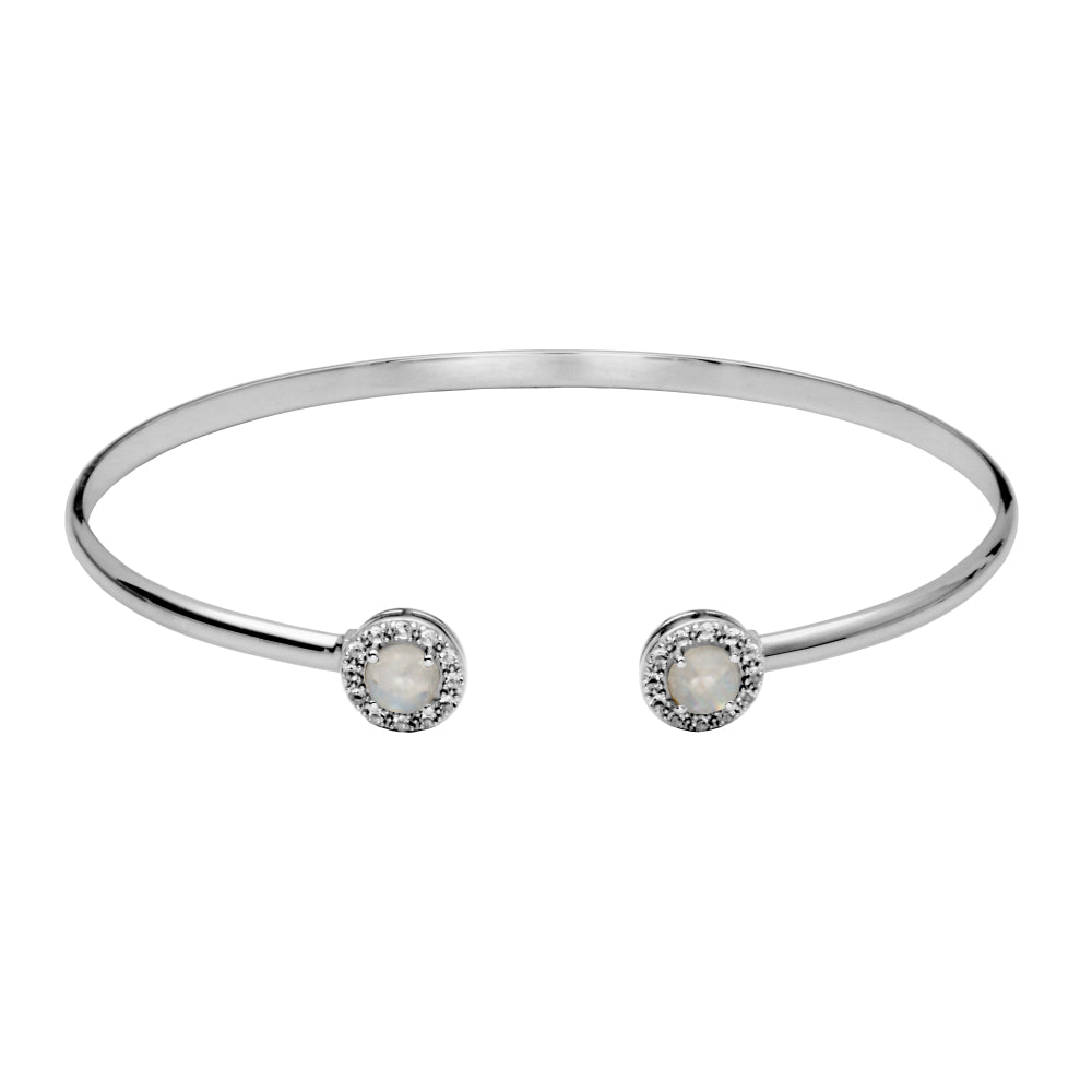 Samuel B. Dazzle Gemstone Bangle Bracelet