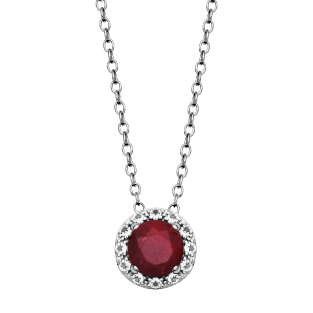 Samuel B. Dazzle Gemstone Pendant Necklace