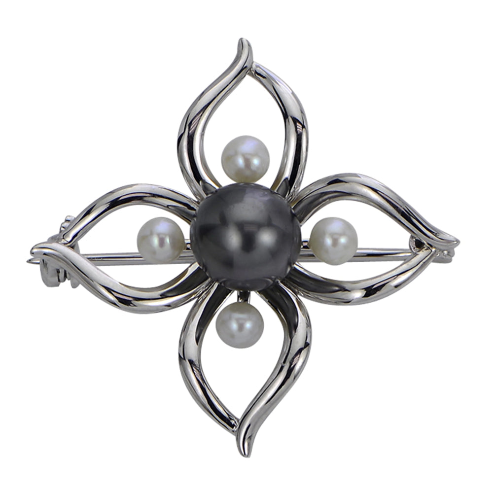 Sterling Silver Freshwater Pearl Brooch