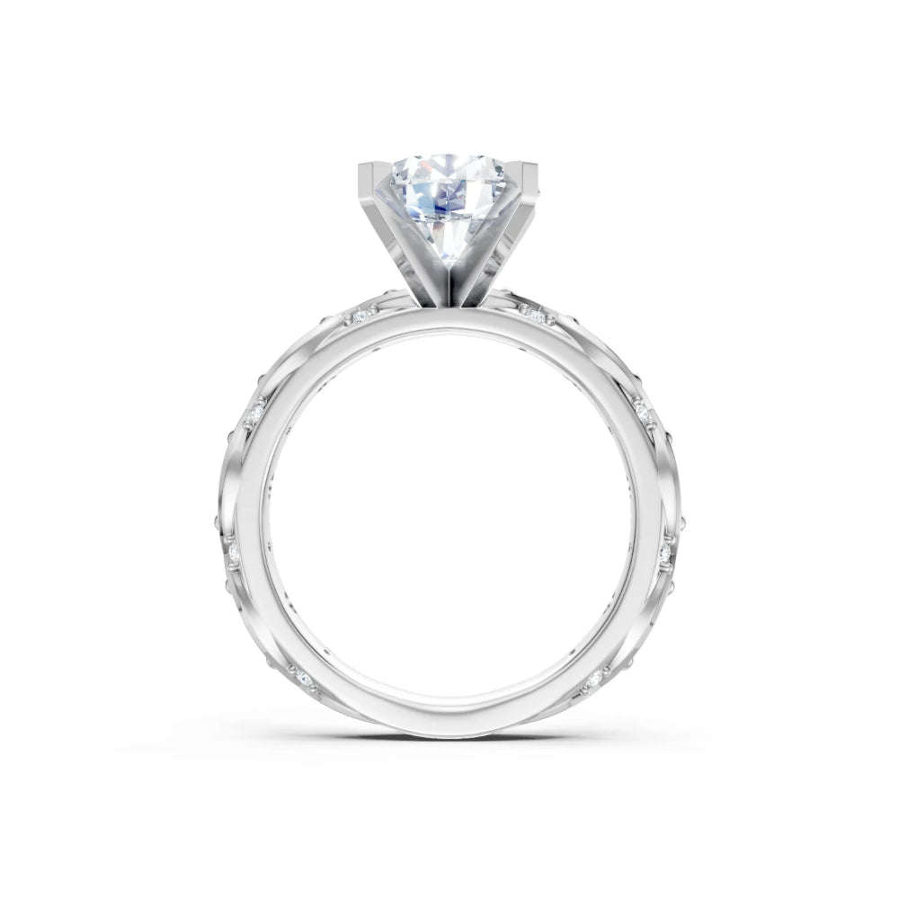 silver ring from the side