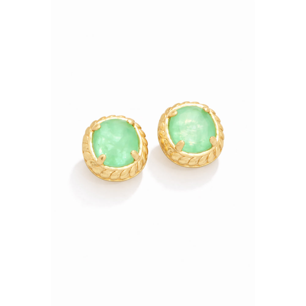 Spartina Karina Stud Earrings - Sea Foam