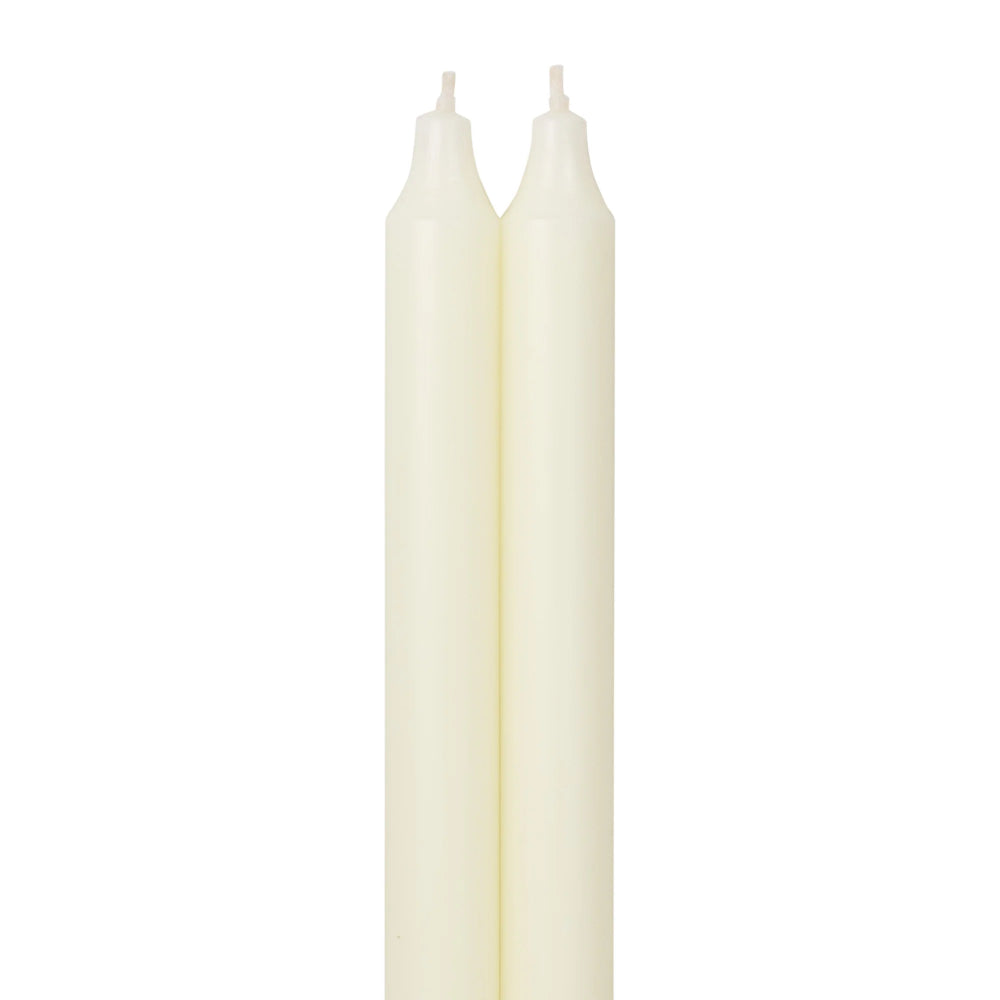 Northern Lights 12" Tapers Candles 2pk - Ivory