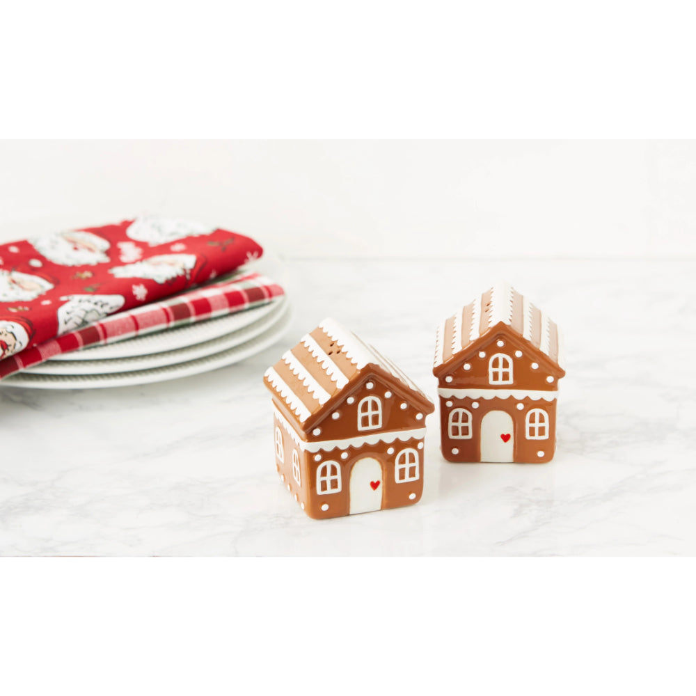 Design Imports Gingerbread House Salt & Pepper Set