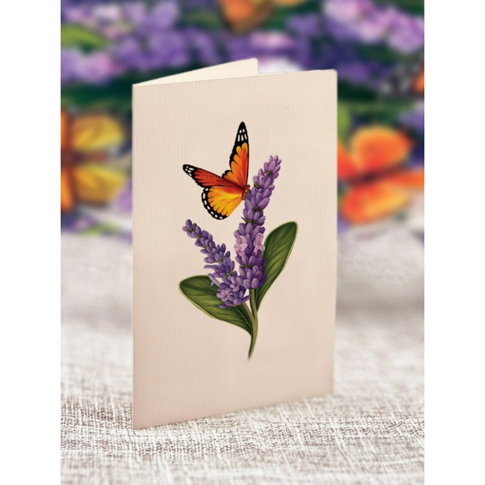 Mini Lavender & Butterflies Mini Greeting Card