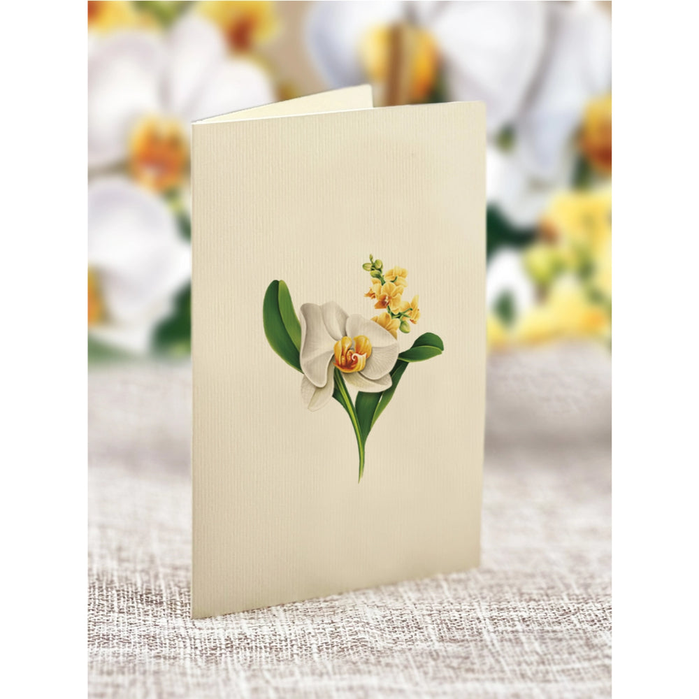 Mini Serenity Orchid Pop-Up Greeting Card