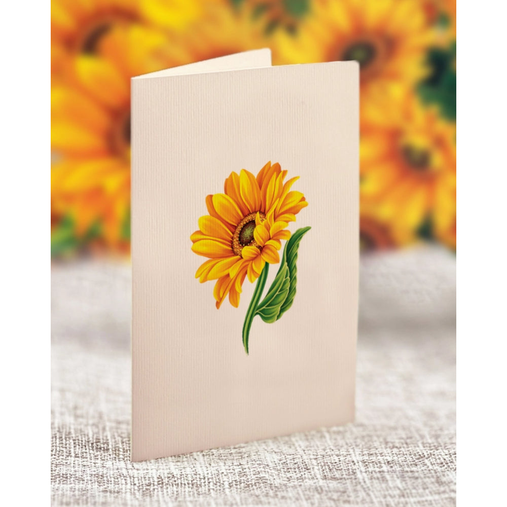 Mini Sunflowers Pop-Up Greeting Card