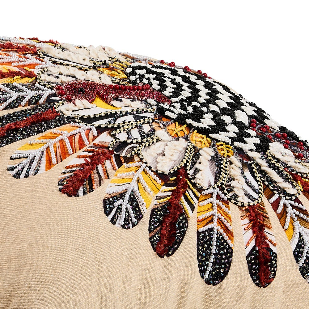 MacKenzie-Childs Checked Turkey Throw Pillow