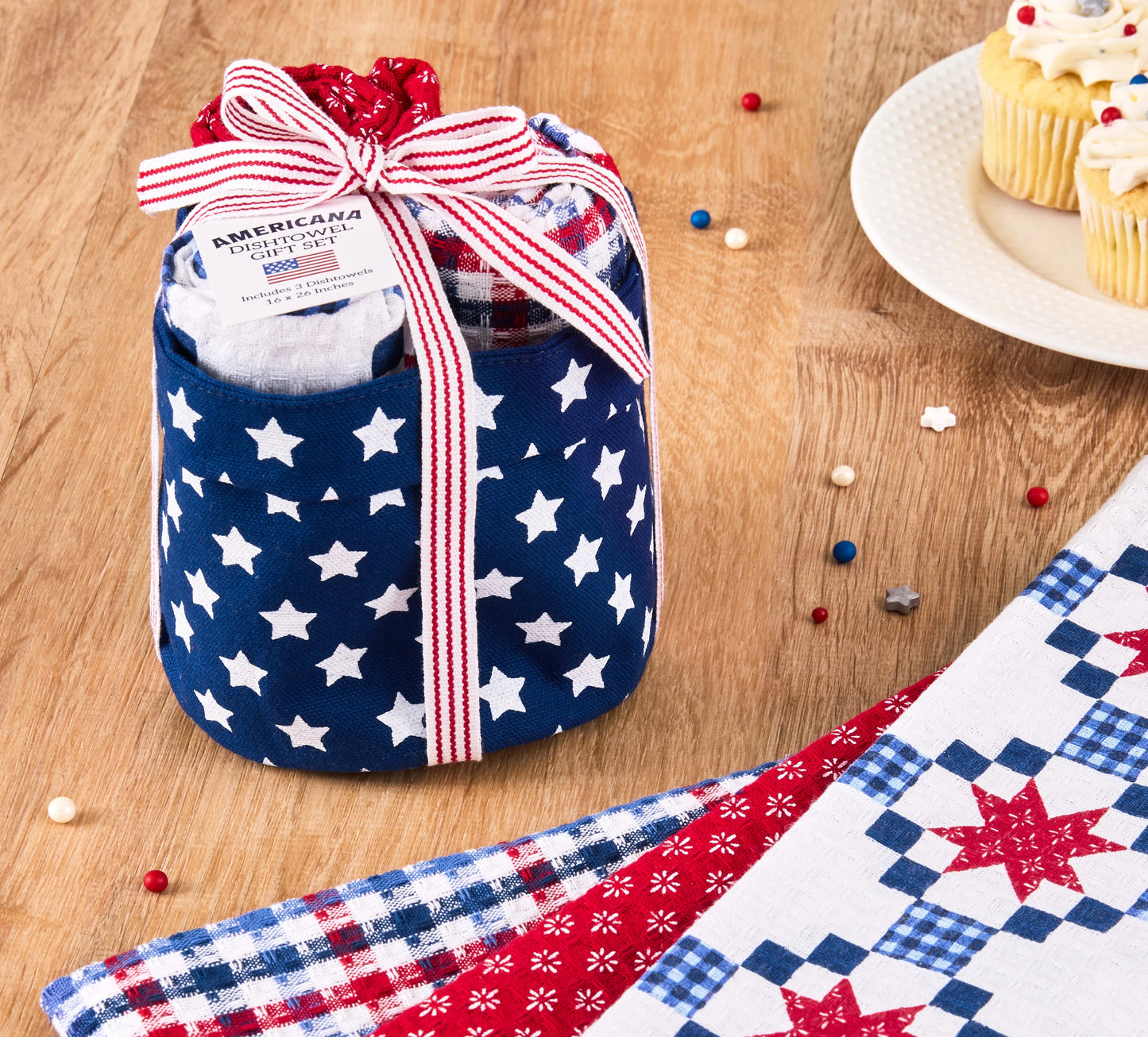Design Imports Patriotic Dishtowel Gift Set