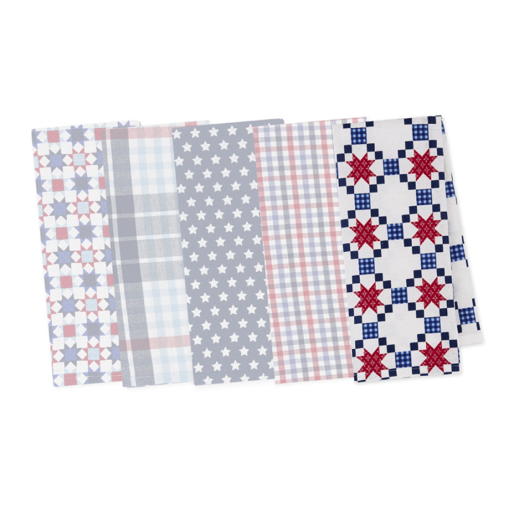 Design Imports Americana Assorted Dishtowels