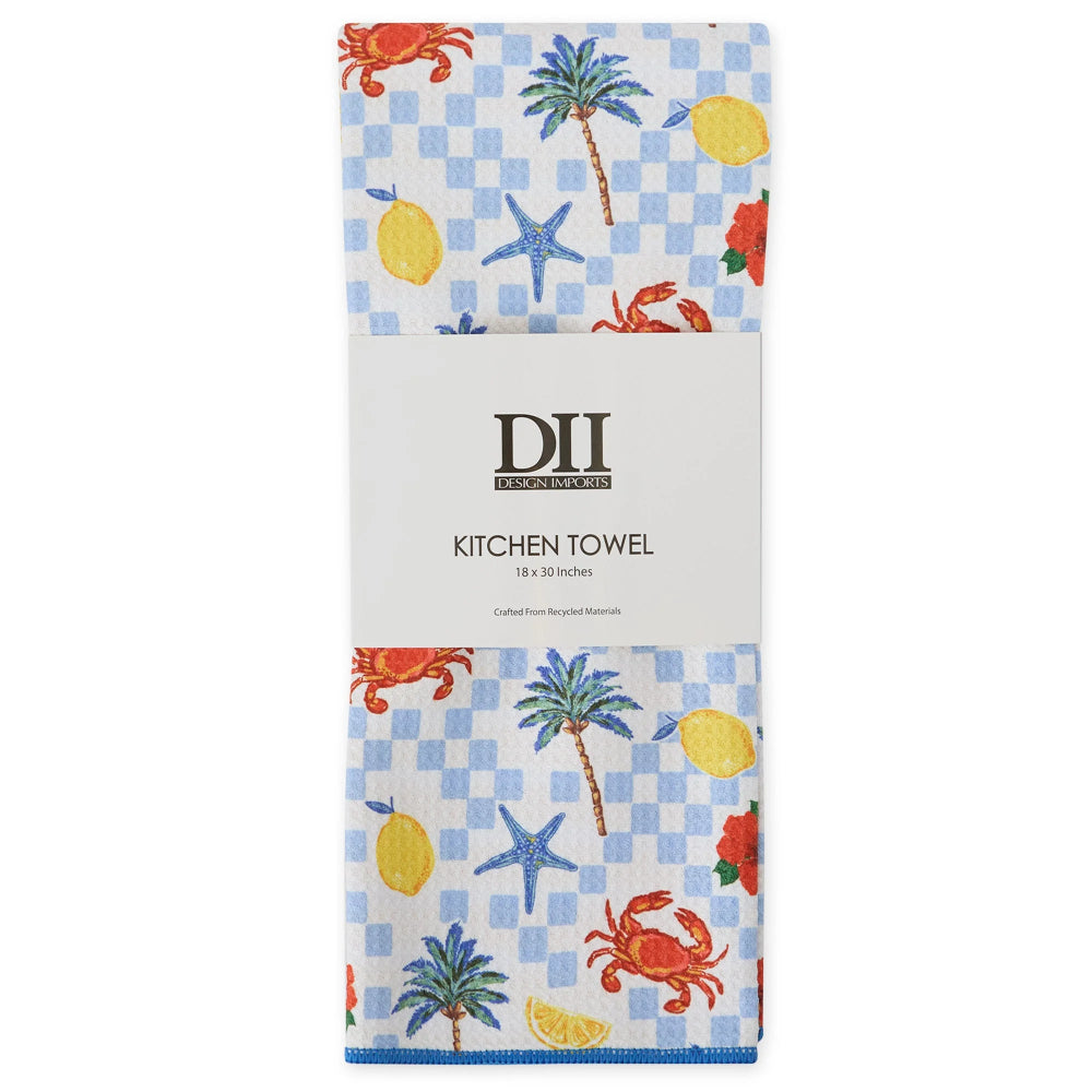 Design Imports Viva La Dolce Printed Microfiber Dishtowel