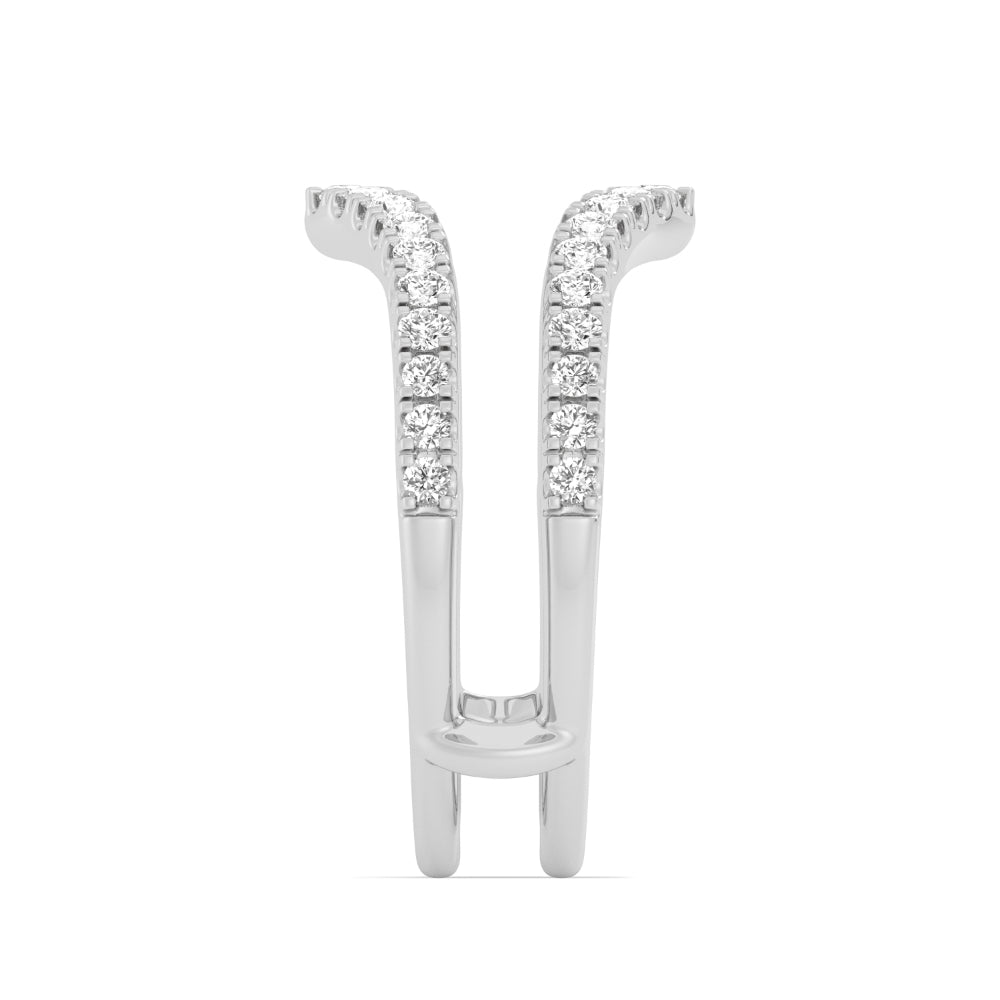 14k Gold Diamond Contour Jacket Band