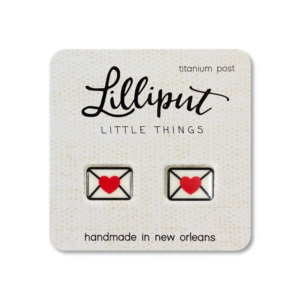 Lilliput Little Things Love Letter Earrings