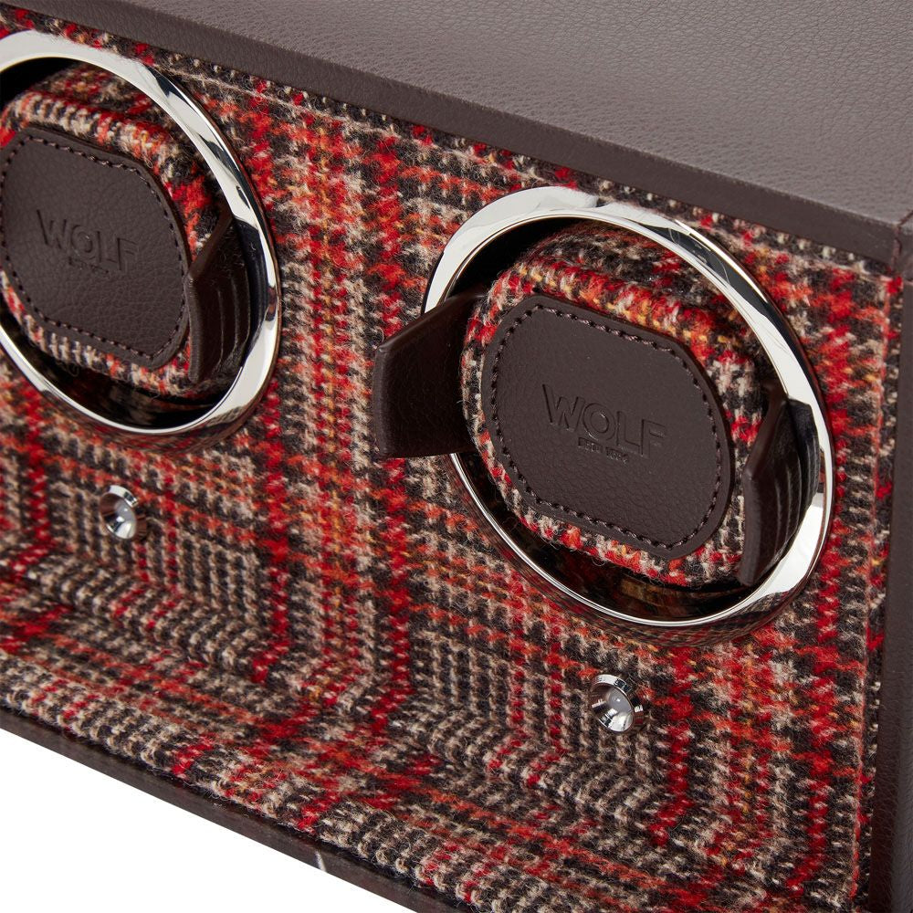 Wolf Designs WM Brown Double Watch Winder