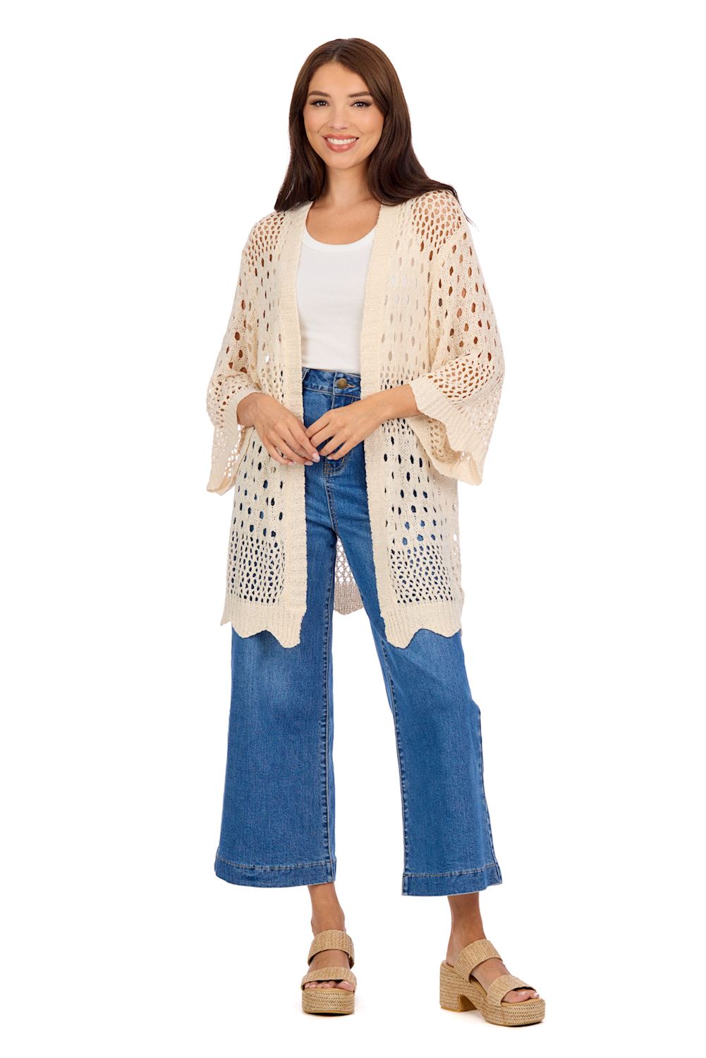 Mud Pie Jeanie Crochet Cardigan