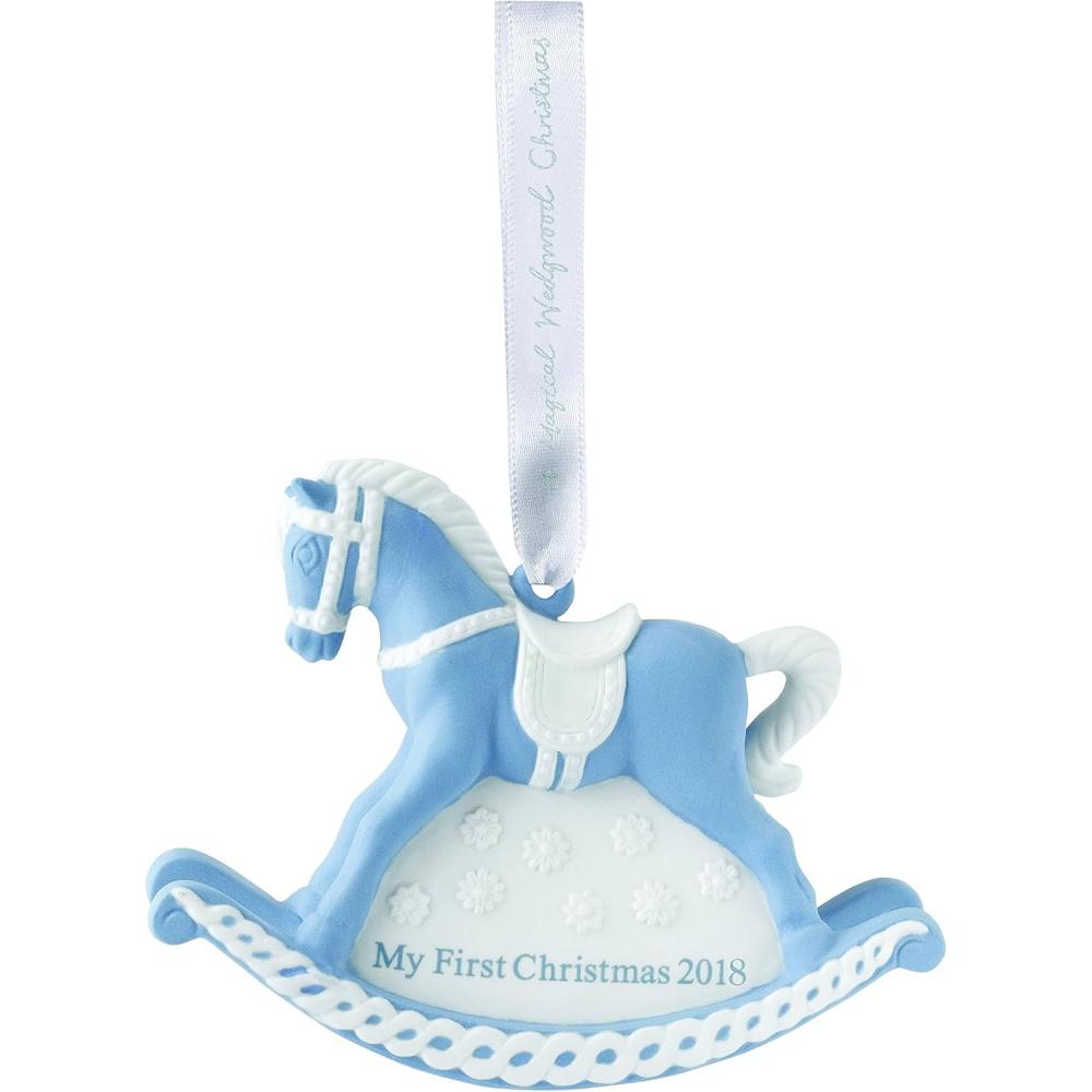 Wedgewood Ornament 2018 Baby's First