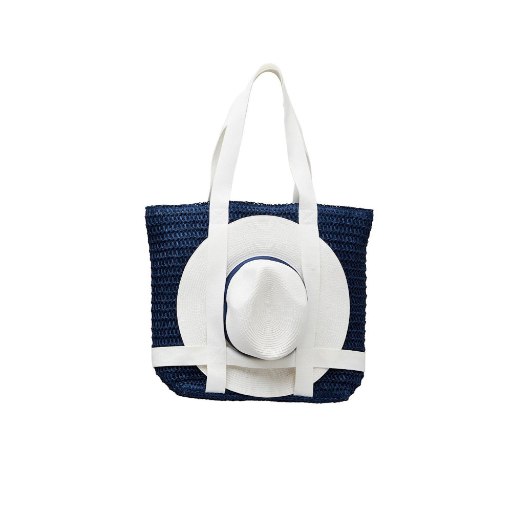 Mud Pie Hat & Tote Set
