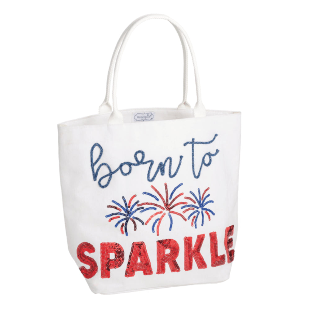 Mud Pie Americana Sparkle Totes