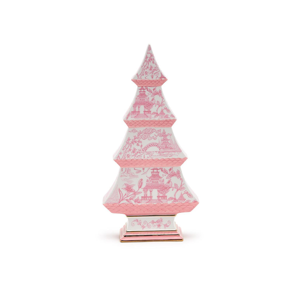 Two's Company Chinoiserie Pastel Pink Tree