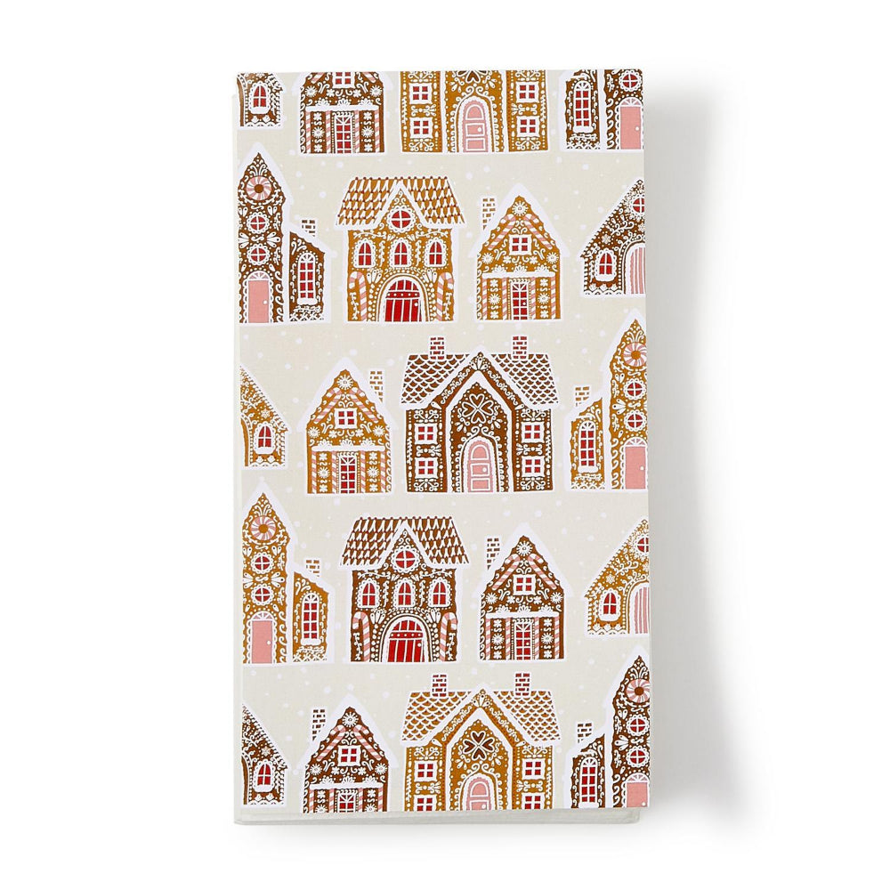 Two's Company Gingerbread House 3-Ply Paper Dinner Napkin / Guest Towel