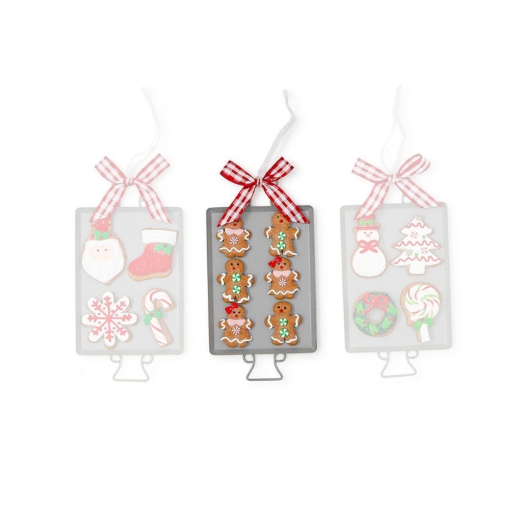 Two's Company Cookies and Cheer Hand-Crafted Gingerbread Ornament- Cookie Sheet