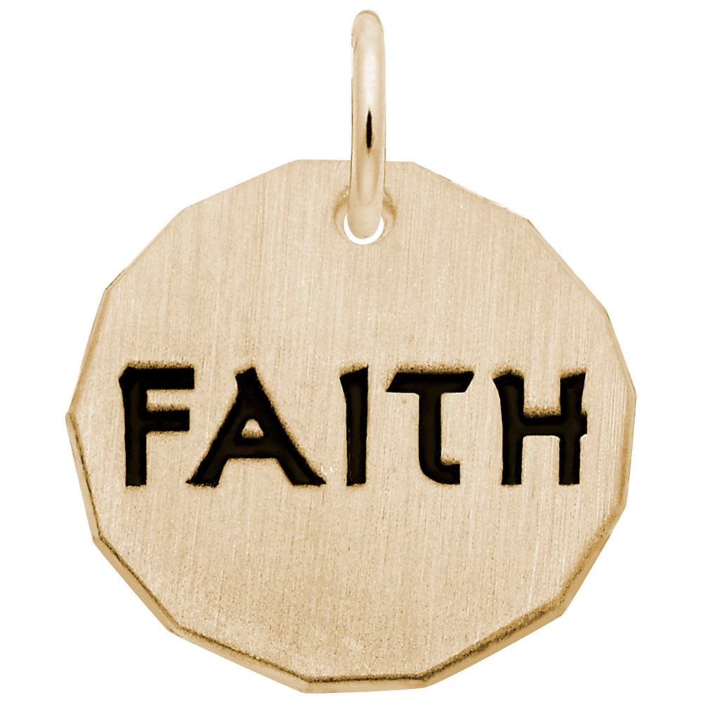 RQC 8438 Faith Tag Charm