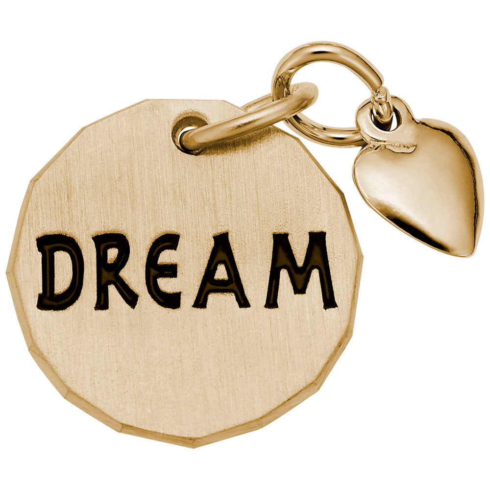 RQC 8442 Dream Tag with Heart Accent Charm