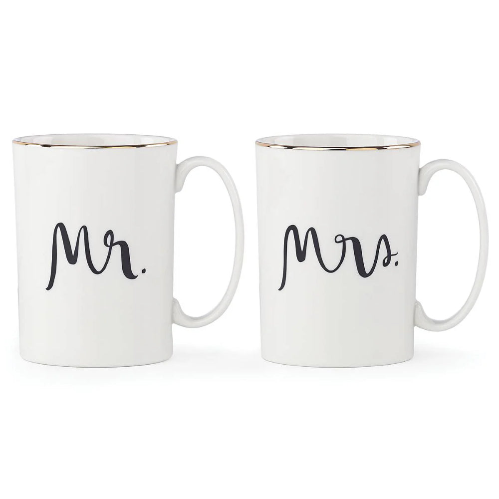 Kate Spade Bridal Party "Mr" & "Mrs" 2-Piece Mug Set