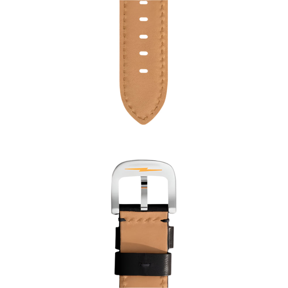 Shinola 20mm Black Leather Watch Strap