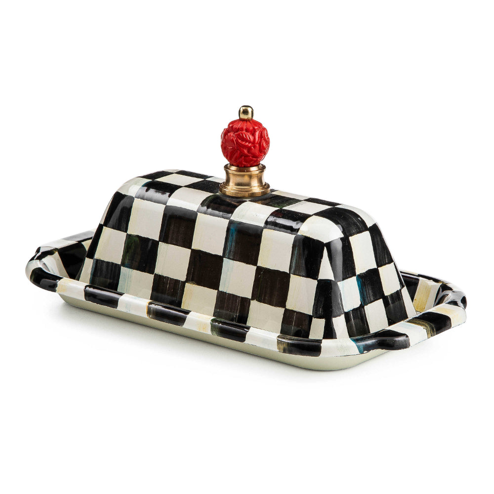 MacKenzie-Childs Courtly Check Enamel Butter Box – Smyth Jewelers
