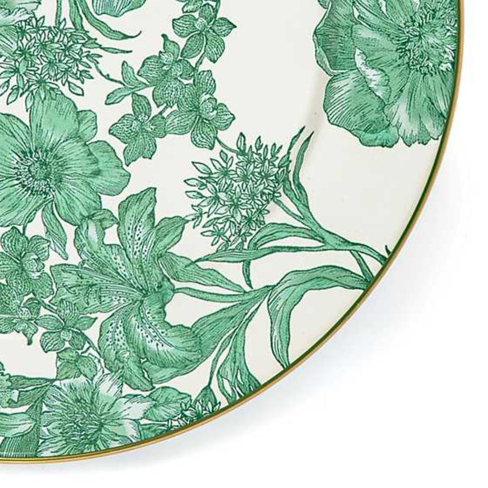 Mackenzie-Childs Emerald English Garden Charger/Plate