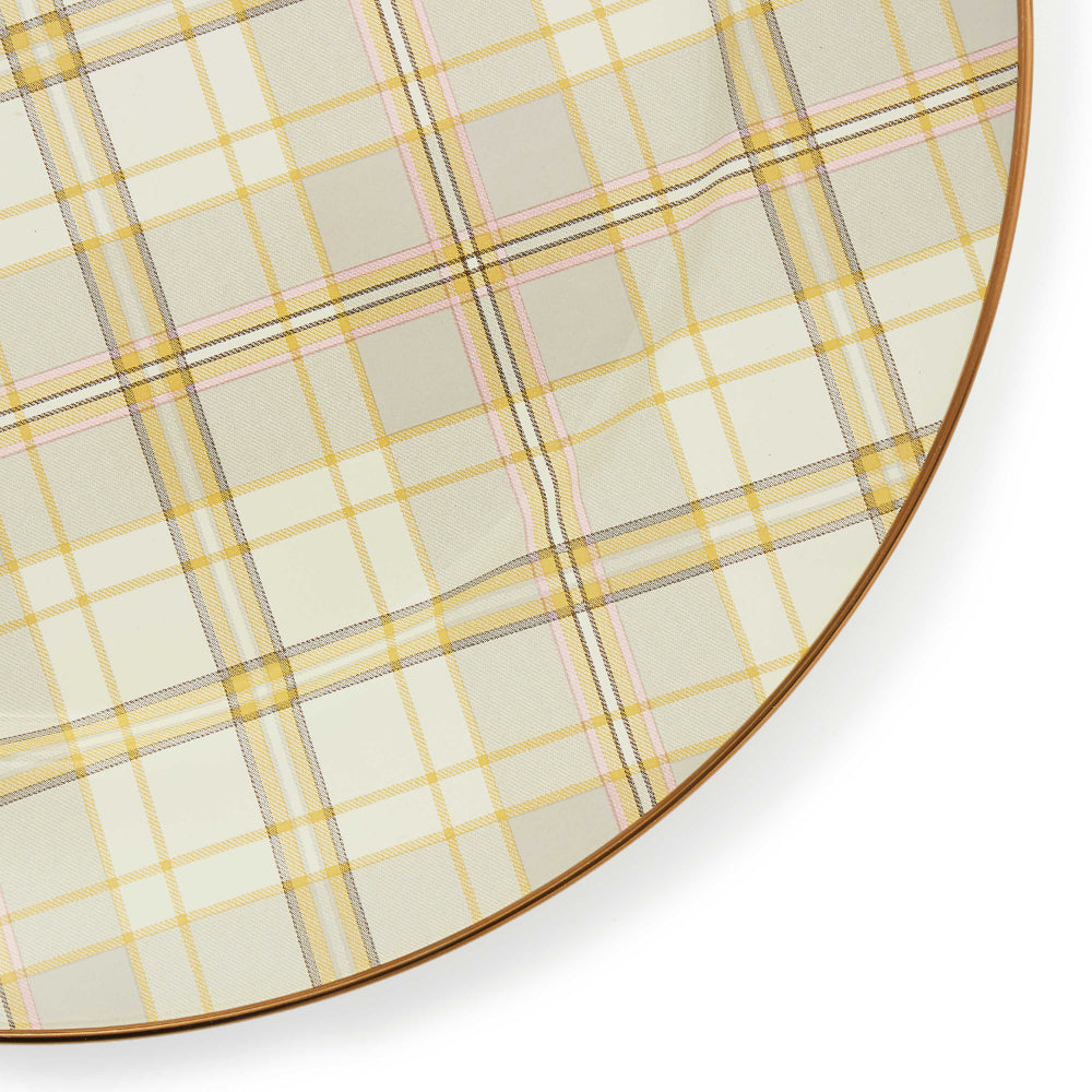 Mackenzie-Childs Tartan Latte Charger/Plate