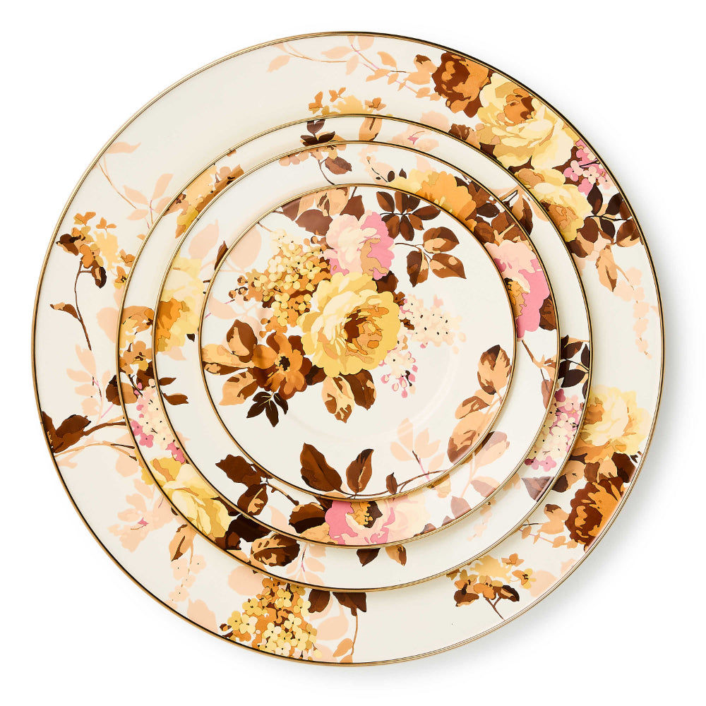 MacKenzie-Childs Wild Rose White Serving Platter