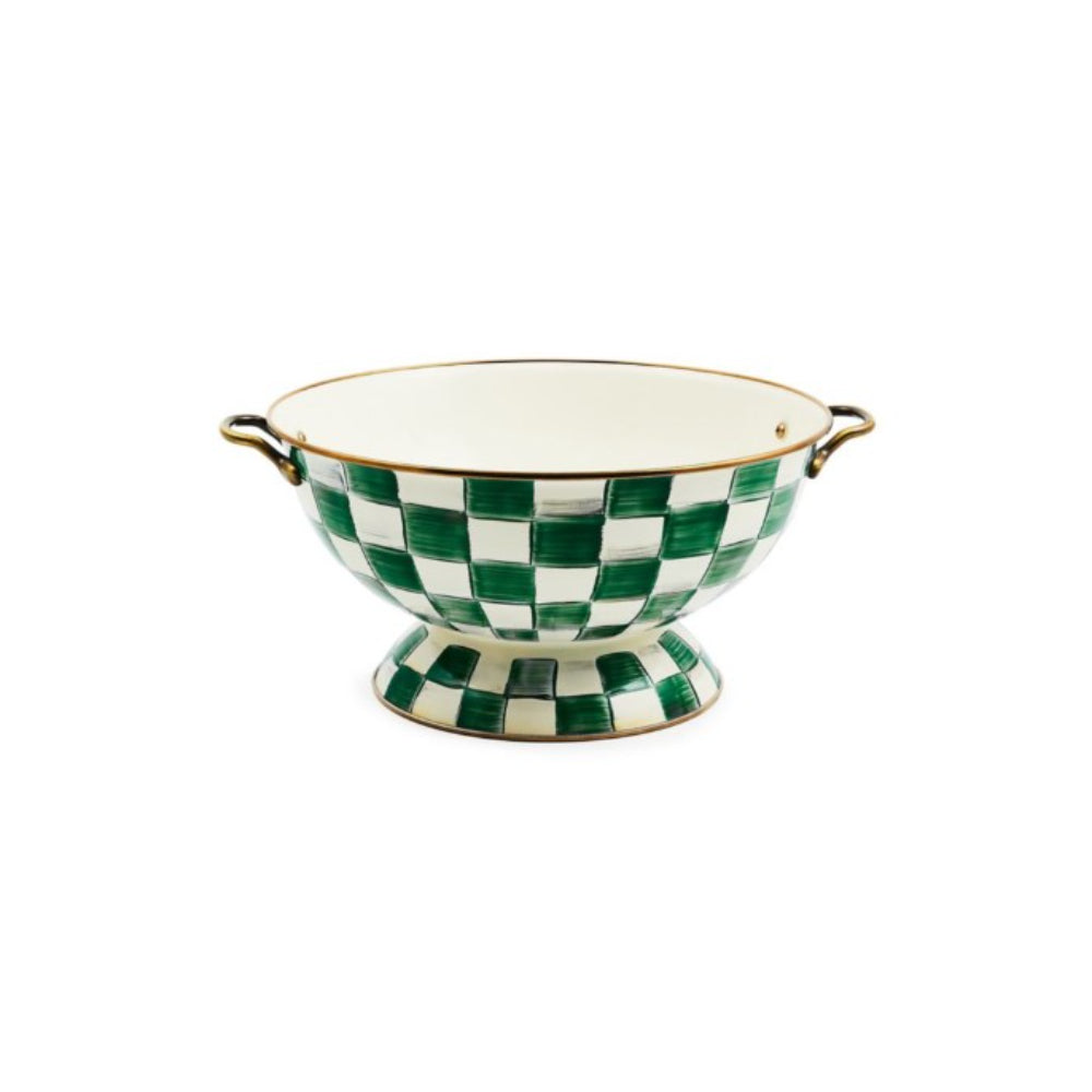 Mackenzie-Childs Emerald Check Everything Bowl