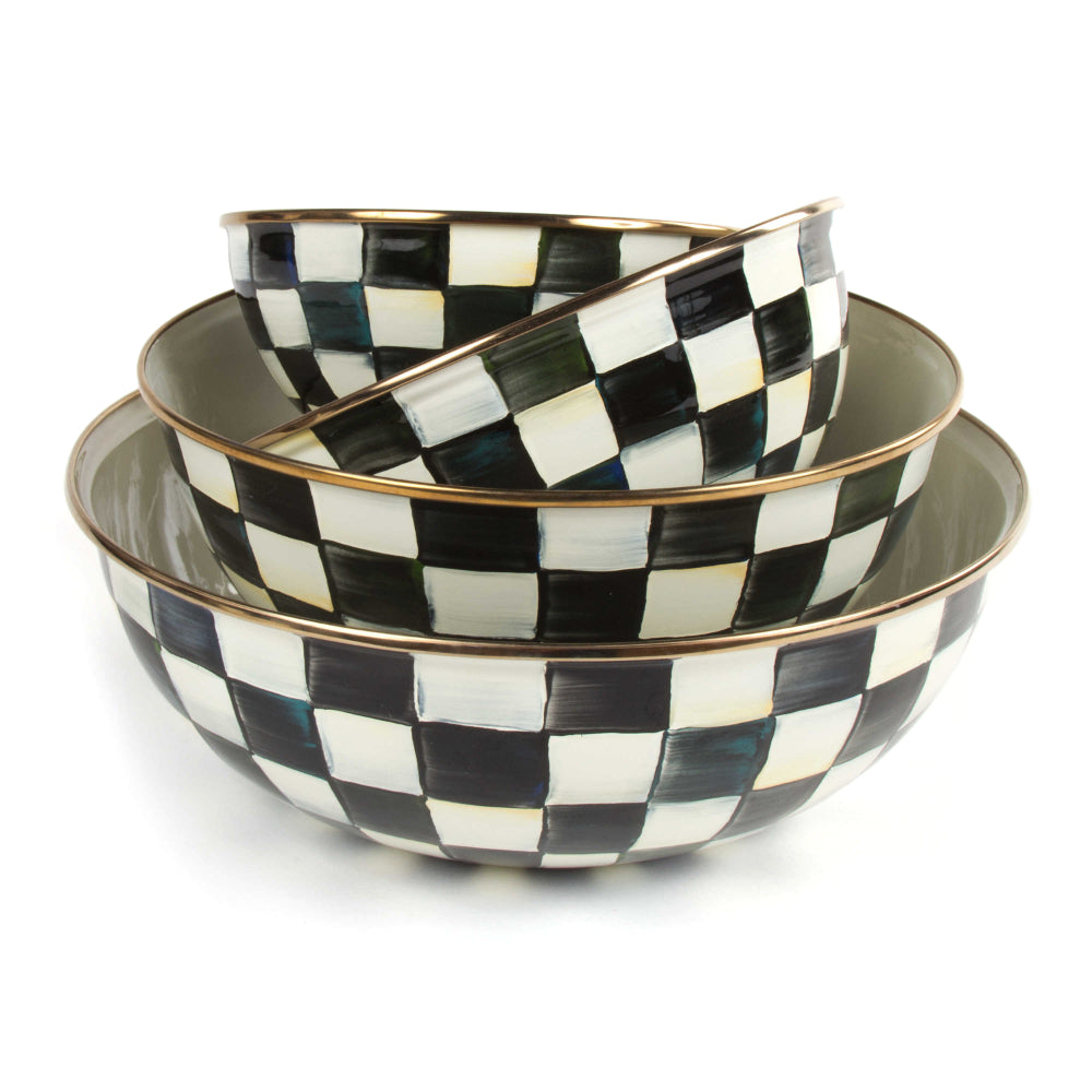 マッケンジーチャイルズ　ボウル MacKenzie-Childs Courtly Check Everyday Bowl – Smyth Jewelers