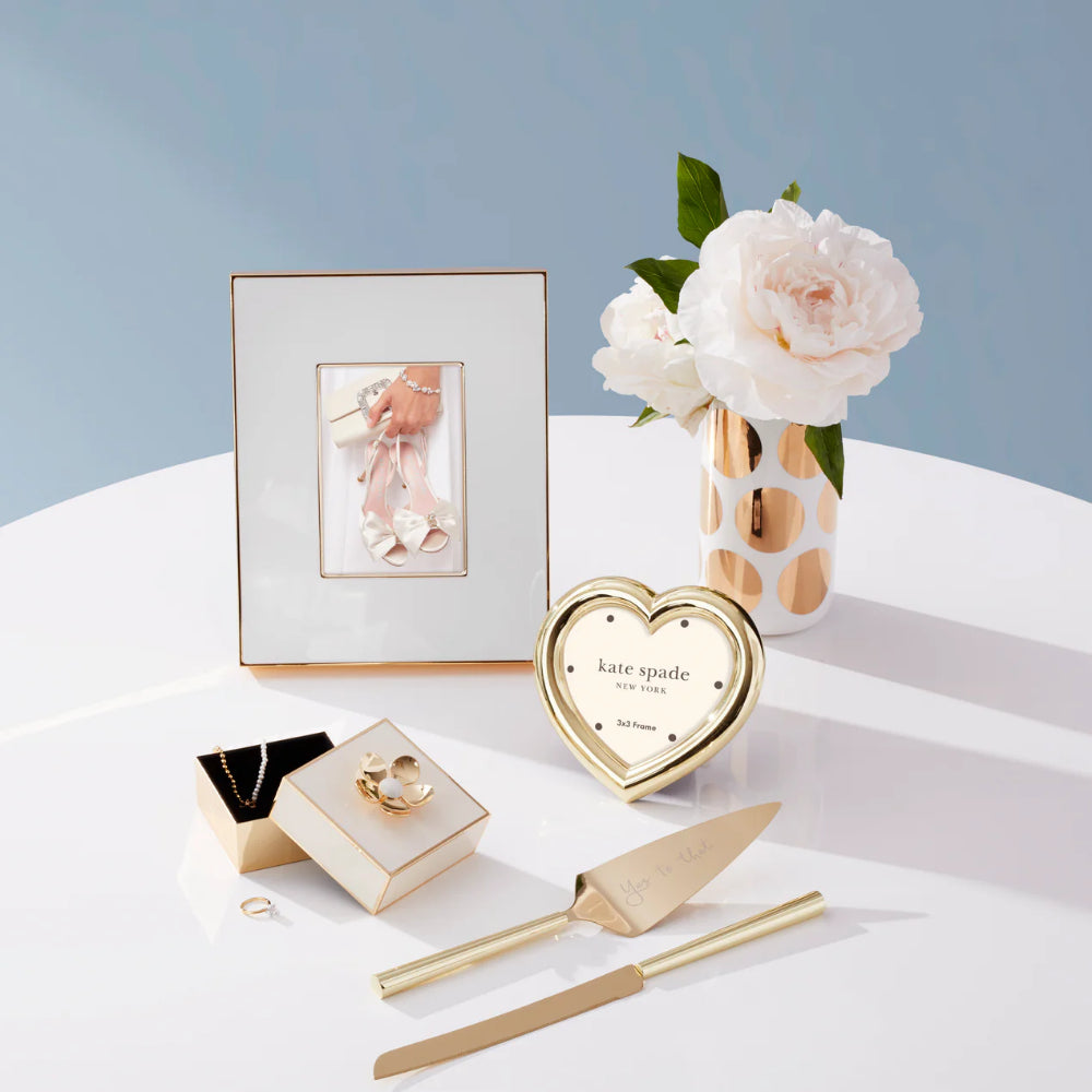 Kate Spade Charmed Life Gold Heart Picture Frame