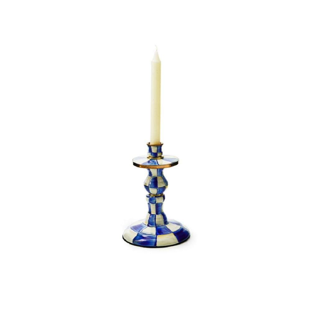 MacKenzie-Childs Royal Check Candlestick