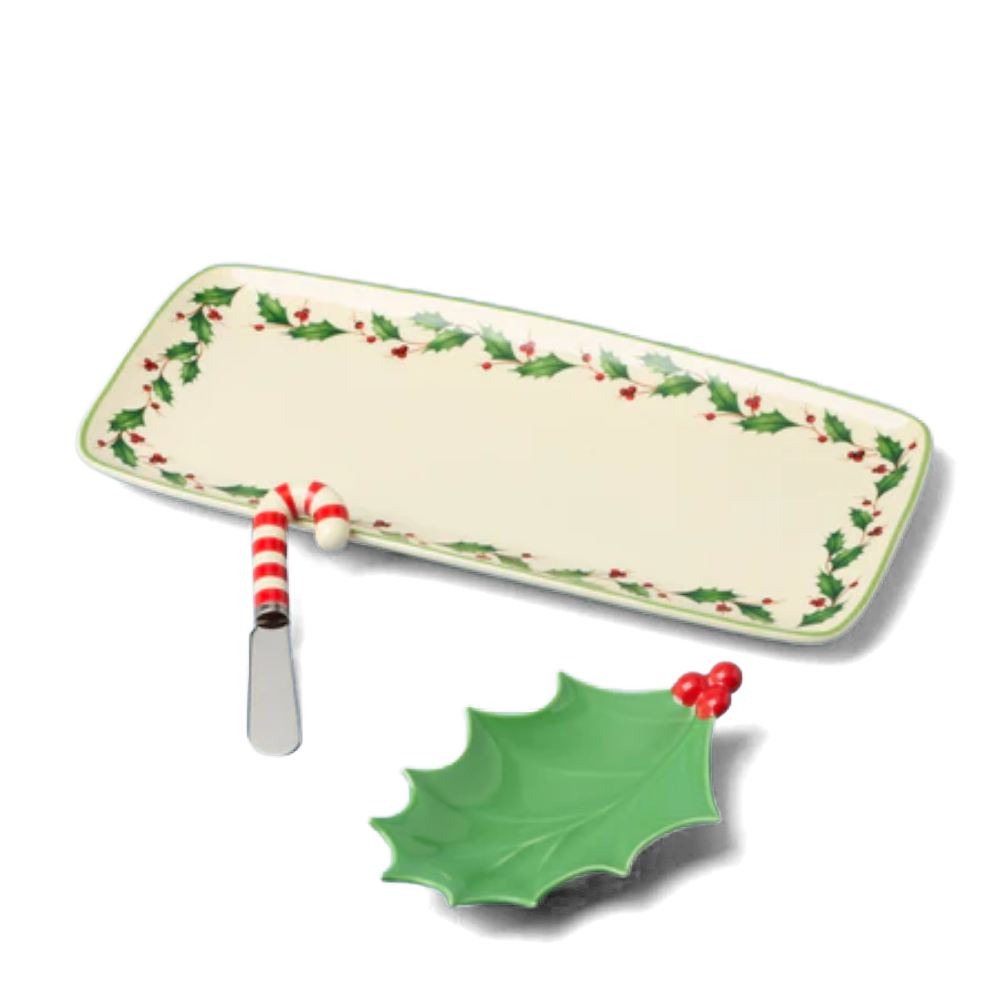 Lenox Holiday Hostess Set with Speader 3PC Set