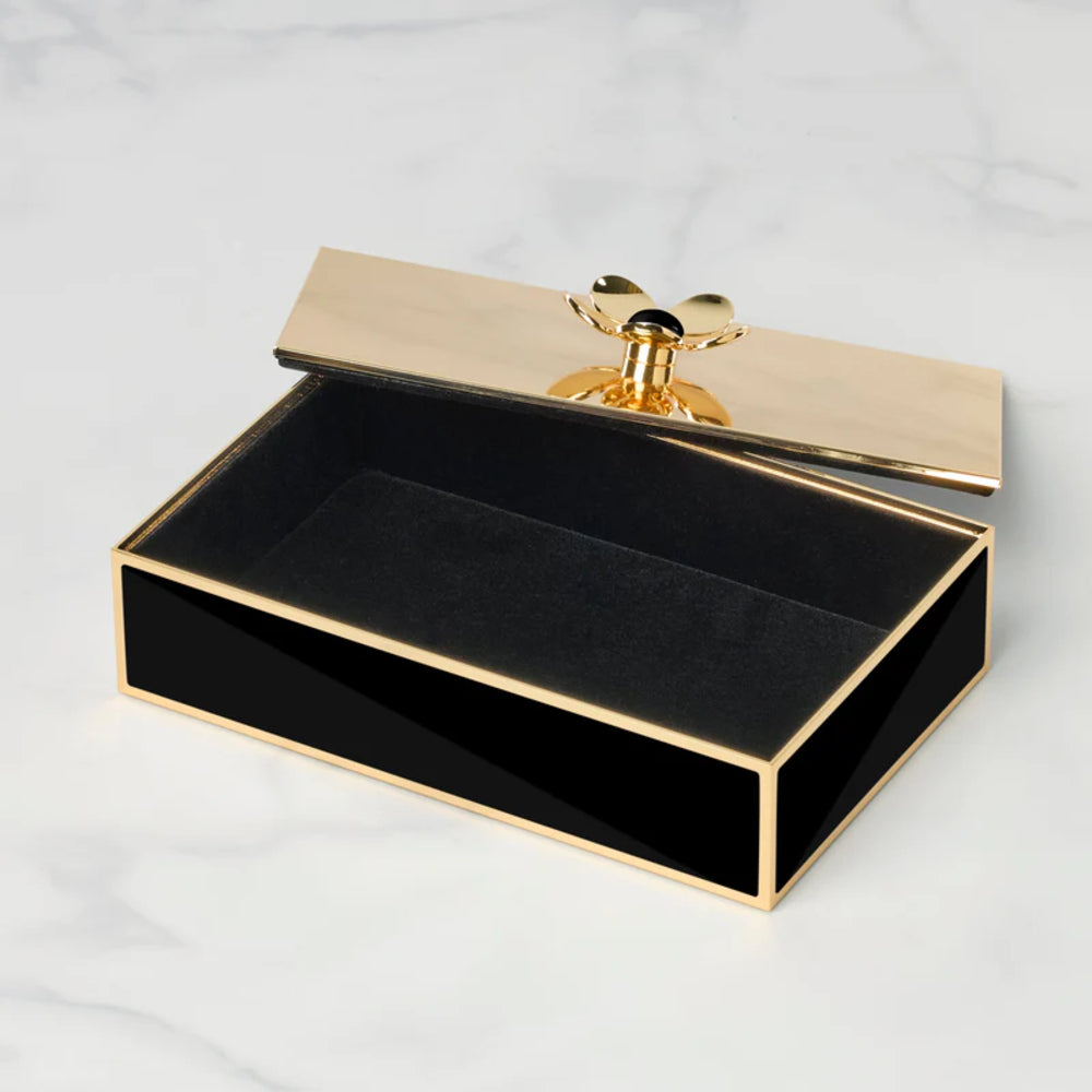 Kate Spade Make It Pop Black Large Floral Box