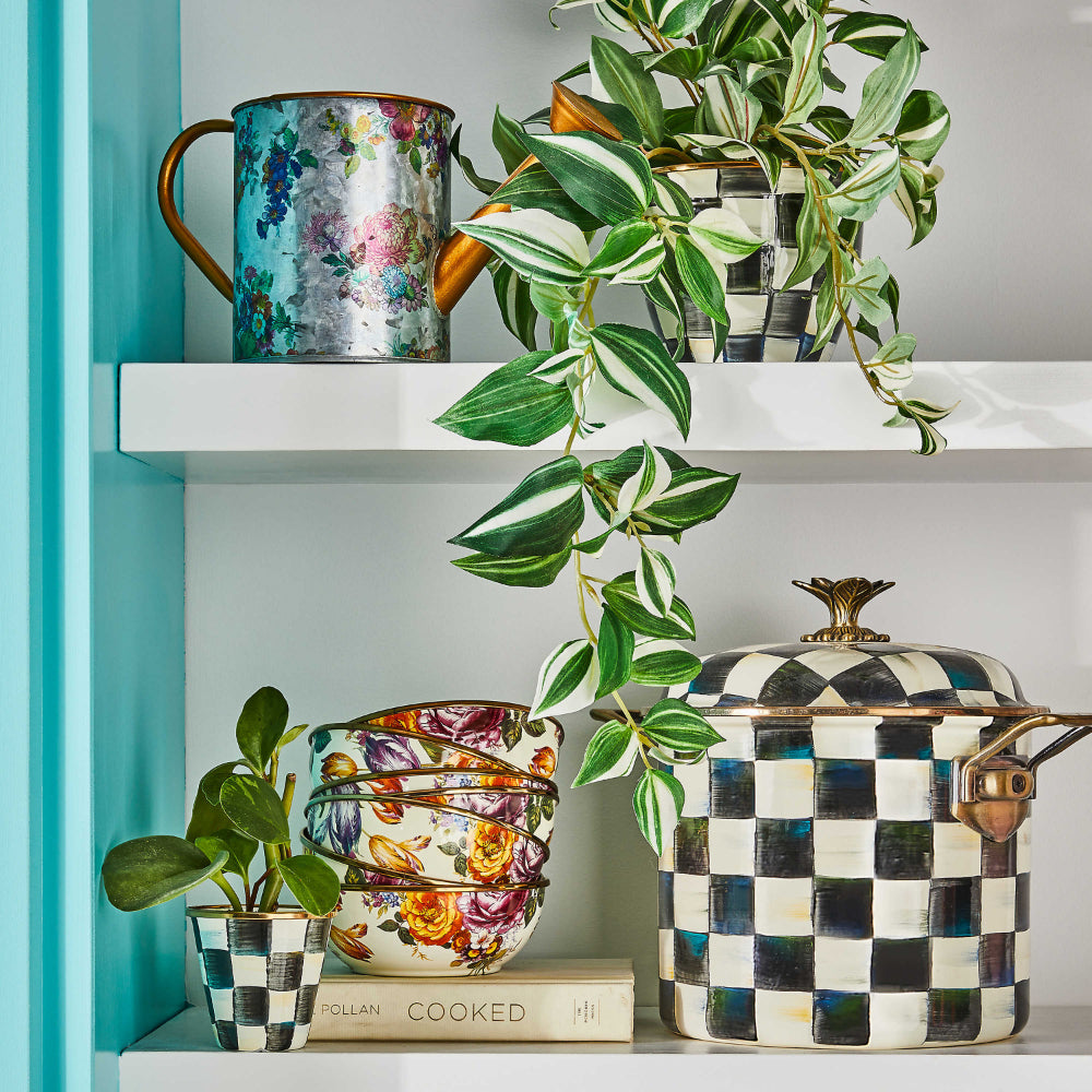 MacKenzie-Childs Flower Market Dipping Bowl - White